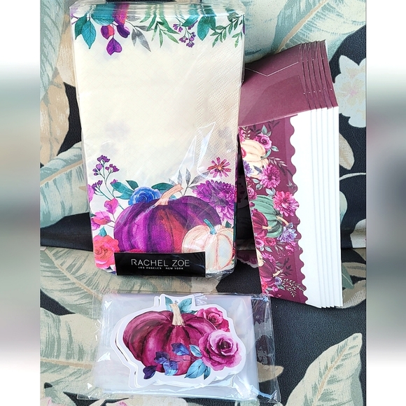 🆕️RACHEL ZOE Home 58pc Purple Pumpkin Baking Accessories Bundle - Picture 1 of 13